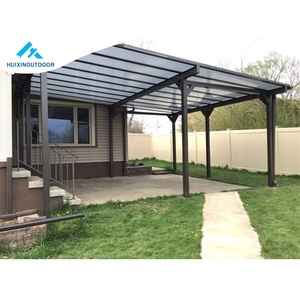 Sunsetter Bộ Khung Nhôm Polycarbonate Ban Công Poly Nhôm Ngoài Trời Tấm Che Mái Hiên Có Thể Thu Gọn - Product Image 1