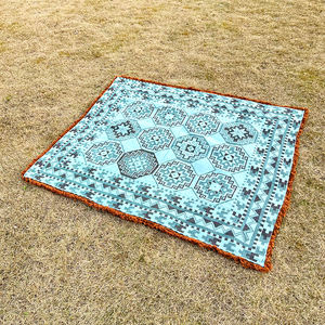 Лидер продаж, изготовленные на заказ тканые Пледы из 100% переработанного хлопка, пледы, коврики для пикника, Гобеленовые одеяла - Product Image 4