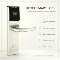 Système de serrure de porte d'hôtel intelligent de haute qualité avec carte RFID, serrure de porte lourde pour hôtel avec carte RFID, sans mot de passe, pour portes en bois