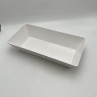Ensemble de bols en mélamine à impression personnalisée en forme de rectangle utilisés pour les saladiers en mélamine d'hôtel