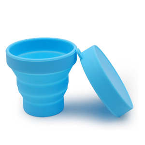 Wholesale Portable Silicone Foldable <strong>Travel</strong> Cup Retractable Lid Outdoor Camping Picnic Style Business Trip Mouthwash Cup - Product Image 6