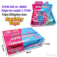 Mainan Fidget Warna-warni Berkilau TPR Pereda Stres Gelang Mainan Squishy Lembut Tahan Lama Gelang Pergelangan Tangan Mainan Pelepas Emosi yang Menyenangkan