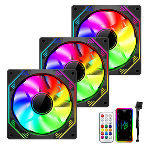 SNOWMAN Newly Designed CPU Cooler <strong>Fan</strong> RGB <strong>Fans</strong> for PC 120mm 6Pin Remote <strong>Controller</strong> for <strong>Computer</strong> Cooling <strong>Fan</strong> - Product Image 1