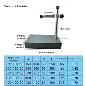 Digitale Messuhr mit Marmorplatte 0,01/0,001 – Messinstrument mit Granitbasis, Tischhöhenmessgerät, Komparatorbasis - Product Image 4