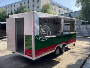 รถเทรลเลอร์ขายอาหารบนถนนทรงสี่เหลี่ยมสำหรับทอดย่างบาร์บีคิวในครัวมีอุปกรณ์ครบครัน - Product Image 5