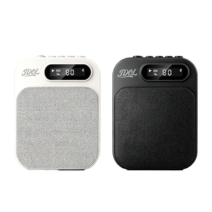Microfono Lavalier Wireless 2.4G con Luci LED, Leggero in Plastica, Amplificatore Vocale Portatile per Insegnanti e Guide Turistiche - Product Image 1