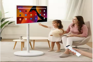 Pin Hoạt Động Xách Tay Thông Minh TV 24 Inch Xoay <span class=keywords><strong>Android</strong></span> 12/13 Màn Hình Cảm Ứng Màn Hình Không Dây Cho Ngoài Trời Cắm Trại Nhà Phòng Tập Thể Dục - Product Image 3