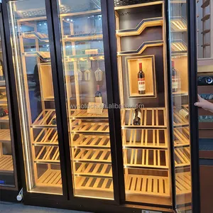 Luxury Custom Wine Cooler Cabinets And Wine Cellar With Fan Cooling System