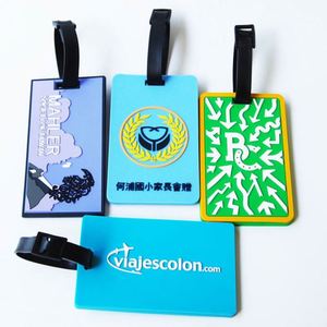 Etiqueta de Equipaje de Viaje Redonda de PVC Suave de Alta Calidad, Estilo Lujoso Personalizado a un Precio Accesible - Product Image 2