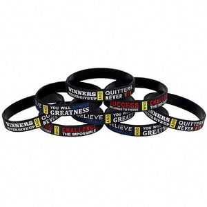 Bracelet en silicone personnalisé de haute qualité, unisexe, inspirant et motivant, nouveau design, promotionnel pour hommes - Product Image 3