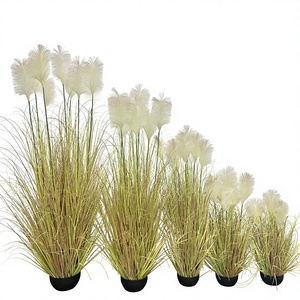 Herbe artificielle en pot, résistante aux UV et ignifuge, type oignon, faux roseau, pampa, bonsaï - <span class=keywords><strong>Prix</strong></span> usine de gros - Product Image 6