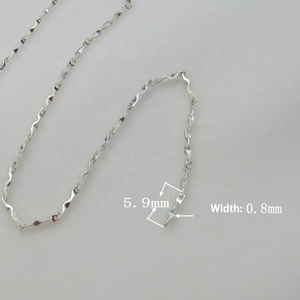 Chaîne en argent Sterling 925 de haute qualité <span class=keywords><strong>Che</strong></span> Hua Yuanbao pour bracelet et collier à bricoler soi-même faisant des résultats de bijoux et des composants - Product Image 6