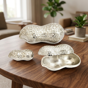 Round <b>Aluminum</b> Storage Basket Handmade Luxury Decorative Snack Dish Dishwasher Safe Silver Finish for Party Wedding Home - Product Image 3