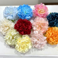 Bunga Peony Sutra Buatan 15cm Grosir, Kepala Bunga Peony Multi Warna untuk Dekorasi Vas Rangkaian Bunga Pernikahan DIY