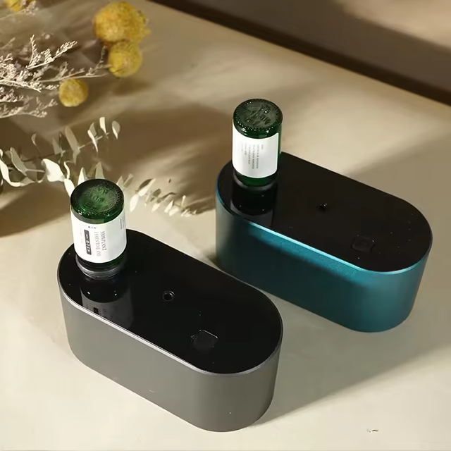 Pure Essential Oil Scent Diffuser Waterless Aroma Diffuser with US Plug Plastic Tabletop Installation for Hotels Households Cars