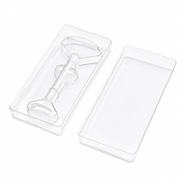 Boîte d'emballage en blister transparente en PET pour cosmétiques, étui de protection pour l'esthétique médicale, plateau en plastique robuste, haute protection cosmétique