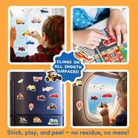 Libro de Pegatinas de Gel Reutilizables Personalizado para Niños, Libro de Actividades Tranquilas para el Aprendizaje Temprano, Cognición Educativa, Libro de Pegatinas Multiescena