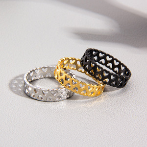 Venta al por Mayor de Fábrica, Joyería de Moda, Anillo de Cadena Cubana de Plata de Ley <span class=keywords><strong>2022</strong></span> para Mujer y <span class=keywords><strong>Hombre</strong></span> - Product Image 3