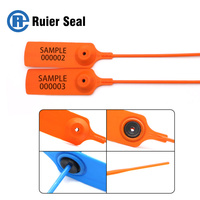 Sello de Seguridad Desechable para Bolsas de Plástico RUIER REP706, 220 mm x 2,2 mm, Sin Número Indicativo, para Aplicaciones de Logística y Envío Exprés