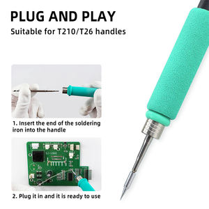 Puntas de Soldadura Universales OSS Team T210 para Estación de Soldadura <span class=keywords><strong>C210</strong></span>, Núcleo Calefactor, Punta Recta, Herramienta de Doblado - Product Image 4