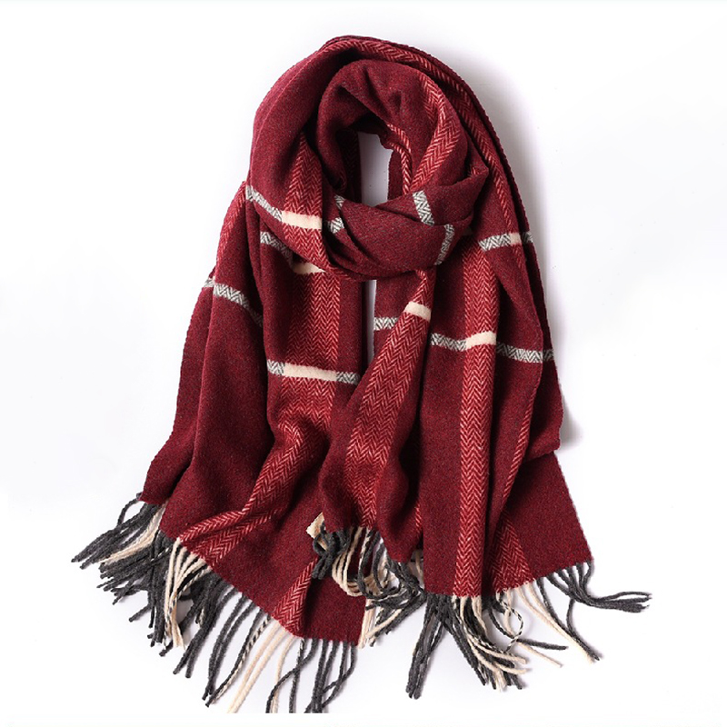 Оптовая продажа, Чжэцзян, теплый женский и мужской модный шерстяной шарф в клетку, зимний шарф, другие шарфы