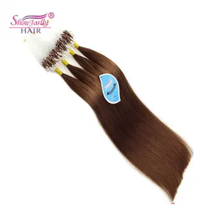 100 keratin tip human hair extension micro loop ring links hair extensions, 30 inch Vietnam micro bead human hair extensions