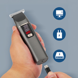 Resuxi JK-809 pria, pemangkas perawatan rambut elektrik tampilan LCD kecil kuat untuk tukang cukur - Product Image 6