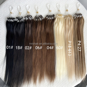 Extensiones de Cabello Humano Premium con Micro Anillas, Estilo Liso Brasileño, Ligeras y Naturales, Hechas con Cabello Humano Brasileño - Product Image 1