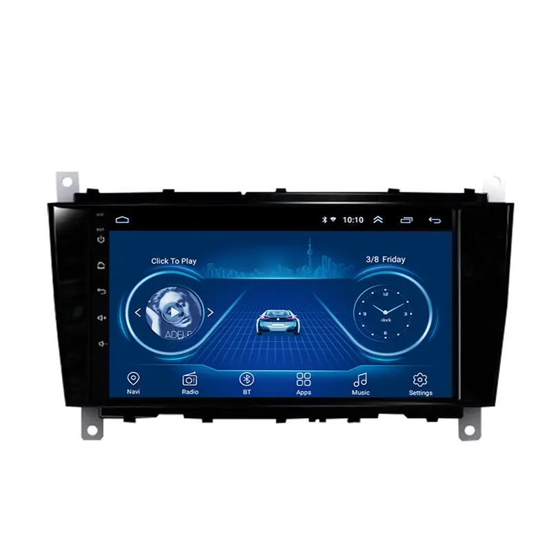 Pemutar Multimedia Dvd Audio Mobil Android 11 8 Inci Sistem Navigasi Gps Radio Video Untuk Benz Kelas C C180 C200 CLK200 2004-2011