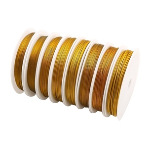 <span class=keywords><strong>Fil</strong></span> de fer doré naturel de 0,3 à 1 mm, perles pour bricolage, matériel de fabrication de bijoux, bracelet tissé, <span class=keywords><strong>collier</strong></span>, provenant de Yiwu, emballé en rouleau - Product Image 5