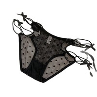 Pantalon string sexy en dentelle taille basse pour femme, tricoté, motif papillon brodé, ajouré, lingerie sexy