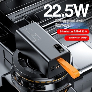 Banque de puissance mobile extérieure portable de 50000mAh avec affichage à LED d'interface bidirectionnelle de type C de charge <span class=keywords><strong>super</strong></span> rapide de 22.5W PD 20W - Product Image 2
