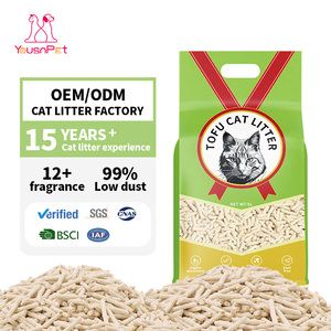 Best-Selling OEM ODM Factory Wholesale 100% Natural Dust Free Easy Scoop Absorb Strong Clumping Tofu Cat Litter Sand