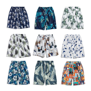 Short de bain décontracté à 4 voies pour homme Short de bain taille moyenne à séchage rapide en maillot de bain d'été coloré - Product Image 6