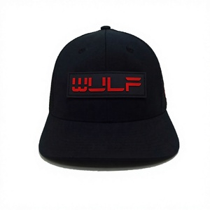 Casquette de camionneur pour adulte à 6 panneaux structurés avec dos en maille et patch en caoutchouc réglable, style sport décontracté, fabriquée au Vietnam - Product Image 1