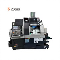 Tour CNC de type suisse à double broche ST-203 avec système Fanuc, machine combinée de tournage et de fraisage avec chargeur automatique de barres pour le métal