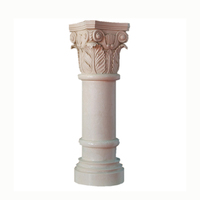 Pilier d'escalier en marbre, colonne en pierre de granit, pilier décoratif pour la maison, prix colonne romaine creuse
