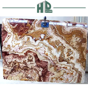 Gạch Onyx Màu Nâu Phổ Biến Đá Cẩm Thạch Đánh Bóng Onyx <span class=keywords><strong>M2</strong></span> Giá Trung Quốc Onyx Để Trang Trí - Product Image 2