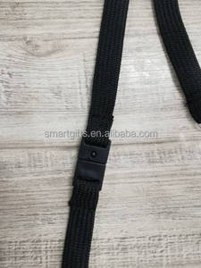 Tarjeta de trabajo de fábrica, de plástico negro Pompón, cierre de liberación rápida para el cuello, cordón de seguridad, hebilla separable, accesorios de Clip - Product Image 6