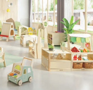 Eibele personalizado multifuncional atractivo pequeño pueblo Mini ciudad juego de rol Juegos equipo niños patio interior - Product Image 4