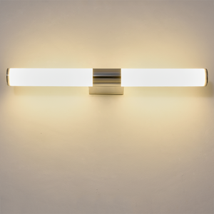 Lámpara de Pared Moderna de Tubo Metálico para Baño, Dormitorio, Vestíbulo, Lavadero, Sala de Estar, Aplique de Pared Dorado/Negro, Luz LED para Espejo - Product Image 3