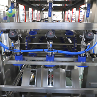 Ligne de production automatique de remplissage et d'emballage d'eau potable en bouteilles de 20 litres (5 gallons) 450BPH