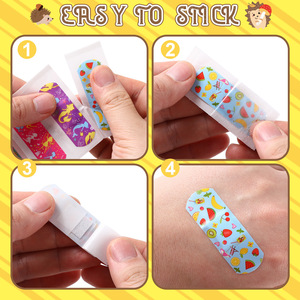 Parches Adhesivos Transparentes para Heridas Infantiles con Diseños de Dibujos Animados - Impermeables, Transpirables, Bonitos, Hemostáticos y Antiampollas - Product Image 1