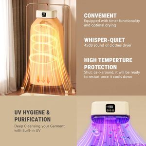 Wholesale Foldable Compact Mini Dryer <b>Machine</b> Headed air Electric <b>Clothes</b> Dryer with Dryer Bag for Home Travel - Product Image 3