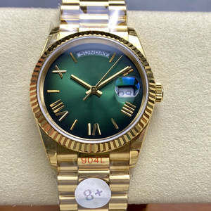 Luxe Goud Automatisch Horloge Heren Klassiek President Stijl Dag Display 904l Mechanisch Uurwerk Zakelijk Kledingontwerp - Product Image 2