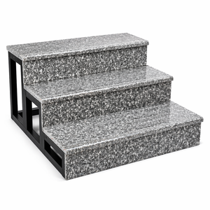 Marches en granit naturel 30x300x1000 Gris roseâtre Haute résistance à l'abrasion Poli Traité thermiquement - Product Image 1