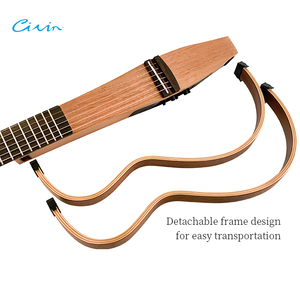 <span class=keywords><strong>Chitarra</strong></span> <span class=keywords><strong>Elettrica</strong></span> in Legno da 38 Pollici Rimovibile OEM Personalizzata all'Ingrosso, Chitarre Acustiche Silenziose <span class=keywords><strong>per</strong></span> Amanti della Musica - Product Image 4
