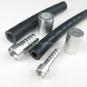 Phụ kiện ống dẫn dầu thủy lực điều hòa ô tô bằng nhôm, đầu nối thẳng, ren trong/ngoài, R12 R134A, bề mặt mạ, công nghệ đúc - Product Image 1