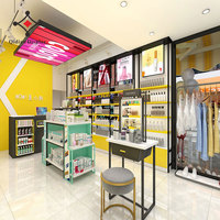 Solution de conception de présentoir modulaire de luxe personnalisable et amovible pour magasin de cosmétiques et salon de beauté – Service complet avec plans