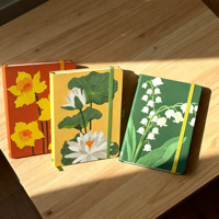 Carnet A5 à couverture rigide avec motif en relief des 12 fleurs de naissance, journal personnalisé pour cadeau d'anniversaire